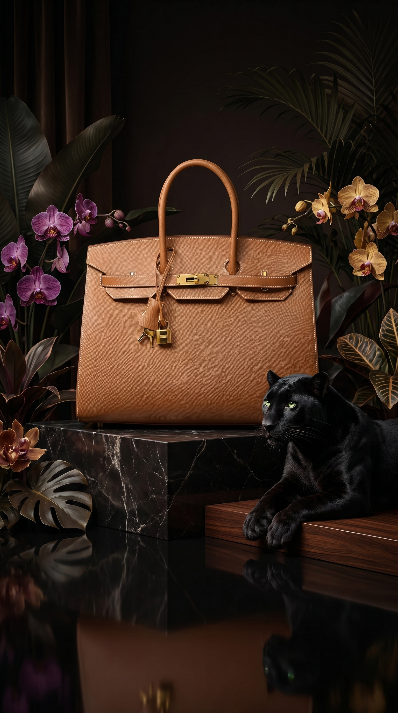Bolso con estética pantera
